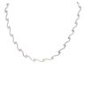 9ct White Gold Fancy Wave Collarette 18"
