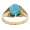 18ct Yellow Gold Turquoise Solitaire Ring