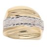 14ct Yellow And White Gold Greek Key Fancy Ring