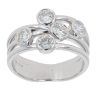 18ct White Gold Diamond Bubble Five Stone Ring by Anya Belle