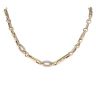 14ct Yellow And White Gold Greek Key Chain 22"