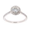 18ct White Gold 1.15ct Brilliant Cut Diamond Cluster Ring