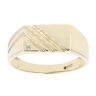 9ct Yellow Gold 0.02ct Diamond Signet Ring
