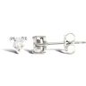 Mint Of London 925 Silver Heart Shape Cubic Zirconia Studs