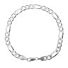 Silver Figaro Bracelet 8.5"