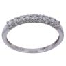9ct White Gold 0.33ct Brilliant Cut Diamond Half Eternity Ring