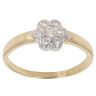 18ct Yellow And White Gold 0.20ct Brilliant Cut Diamond Cluster Ring