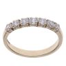 9ct Yellow Gold Cubic Zirconia Half Eternity Ring