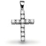 18ct White Gold 1.00ct Diamond Cross