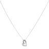 9ct White Gold 0.05ct Diamond Heart Pendant and Chain 16"