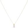 18ct Yellow Gold 0.25ct Flower Cut Diamond Fancy Pendant and Chain 18"