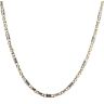 9ct Yellow And White Gold Patterned Fancy Chain 18"