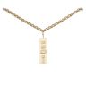 9ct Yellow Gold Hallmarked Ingot Pendant And Chain 24"
