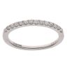 18ct White Gold 0.13ct Brilliant Cut Diamond Half Eternity Ring