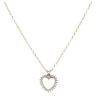 9ct Yellow Gold 0.50ct Diamond Heart Pendant and Chain 18"