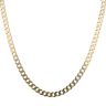 9ct Yellow Gold Curb Chain 22"