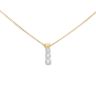 18ct Yellow Gold 0.50ct Brilliant Cut Trilogy Diamond Pendant And Chain 16"