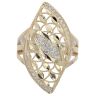 14ct Yellow Gold Cubic Zirconia Stone Set Ring