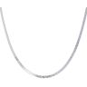 Silver Greek Key Herringbone Chain 20" By Icesia