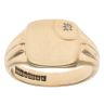 9ct Yellow Gold 0.01ct Diamond Signet Ring