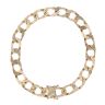 9ct Yellow Gold Textured Curb Bracelet 8.5"