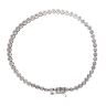 18ct White Gold 1.00ct Brilliant Cut Diamond Fancy Bracelet 6.5"