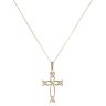 9ct Yellow Gold Celtic Cross Pendant and Chain 18"
