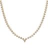 9ct Yellow Gold 5.50ct Brilliant Cut Diamond Necklace 16"