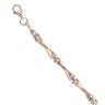 9ct White Gold Brushed Bar Fancy Bracelet 7"