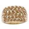 9ct Yellow Gold Five Row Keeper Ring