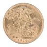 1914 George V Large Head UK Full Sovereign Coin