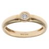 18ct Yellow Gold 0.10ct Brilliant Cut Diamond Solitaire Ring