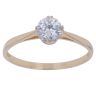 14ct Yellow Gold Cubic Zirconia Single Stone Ring