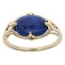 9ct Yellow Gold Lapis Lazuli Single Stone Ring