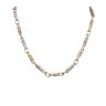 14ct Yellow Gold and White Gold Open Bar Chain 24"