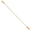 22ct Yellow Gold Trio Bead Bracelet 7"