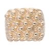9ct Yellow Gold Five Row Keeper Ring