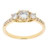 18ct Yellow Gold 0.90ct Diamond Trilogy Ring by Anya Belle