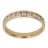 18ct Yellow Gold 0.50ct Brilliant Cut Diamond Half Eternity Ring