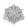 18ct White Gold 2.25ct Brilliant Cut Diamond Cluster Ring