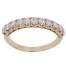 14ct Yellow Gold 0.75ct Brilliant Cut Diamond Half Eternity Ring