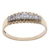 9ct Yellow Gold Cubic Zirconia Half Eternity Ring
