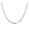 Silver Stars And Bars Chain 18" By Icesia