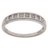 9ct White Gold 0.25ct Brilliant Cut Diamond Half Eternity Ring