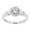 18ct White Gold Certificated Diamond Halo Ring