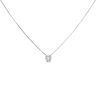 18ct White Gold 0.20ct Brilliant Cut Diamond Solitaire Pendant and Chain 18"