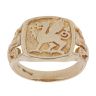 9ct Yellow Gold Dragon Signet Ring