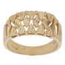 18ct Yellow Gold Diamond Cut Patterned Signet Ring