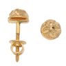 22ct Yellow Gold Ellipsis Dome Stud Earrings
