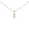 14ct Yellow Gold Cubic Zirconia Infinity Pendant And 18" Chain
